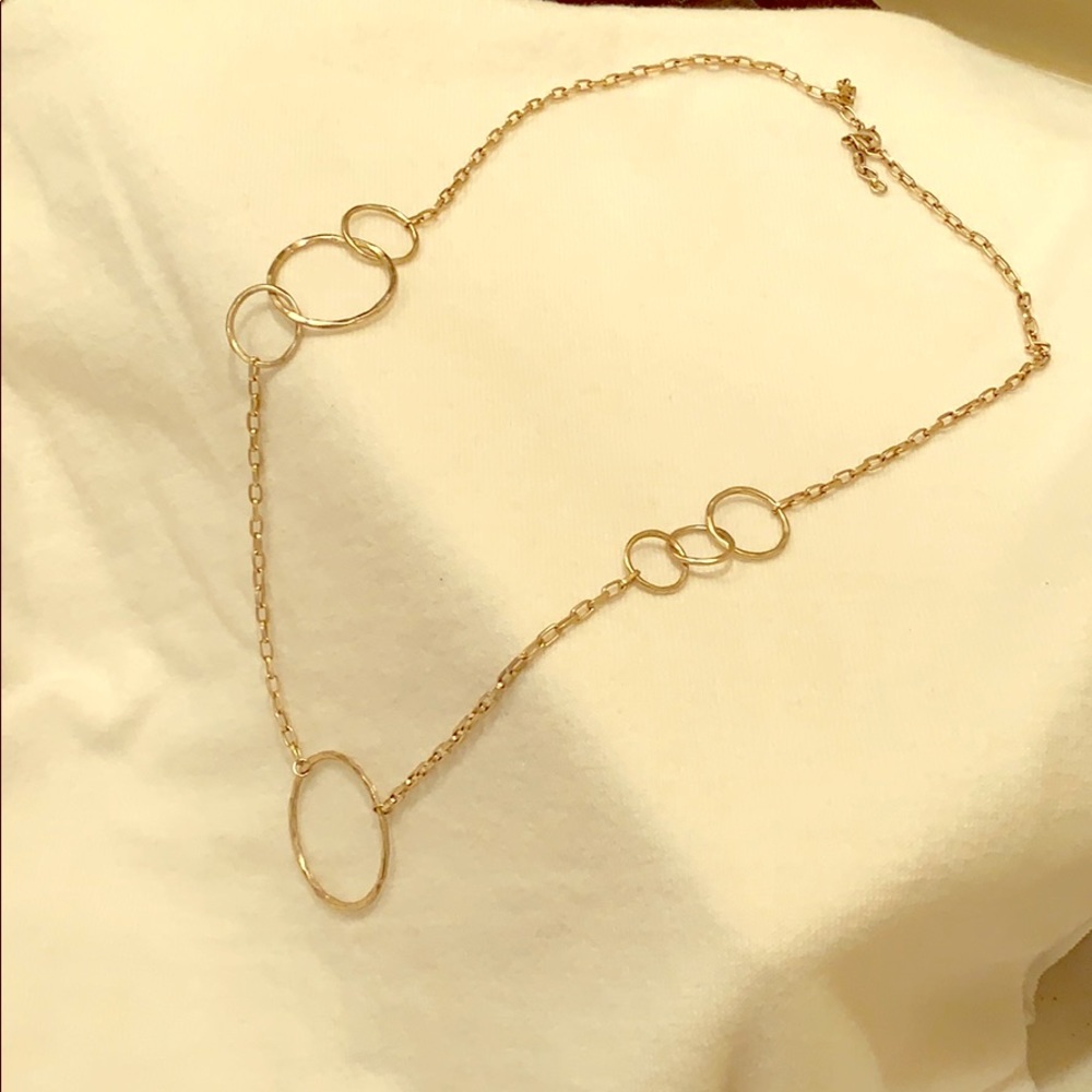 BANANA REPUBLIC gold sphere 13 inch drop necklace!